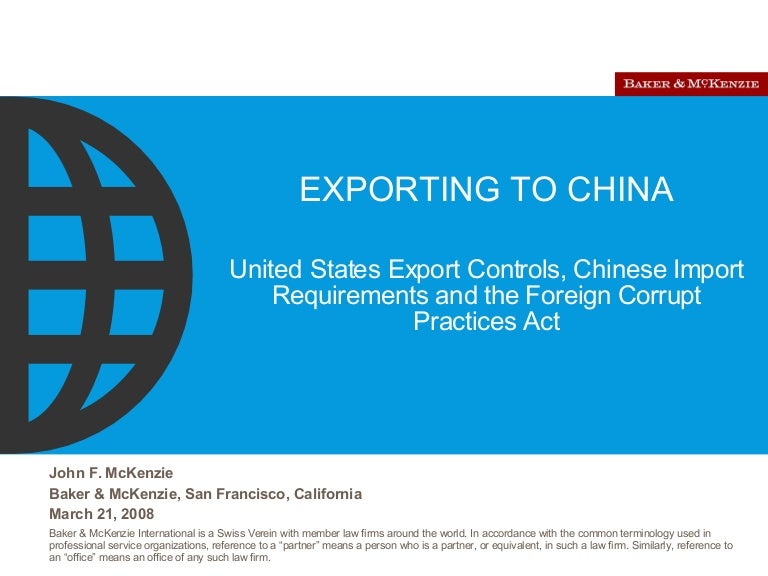 Export Controls