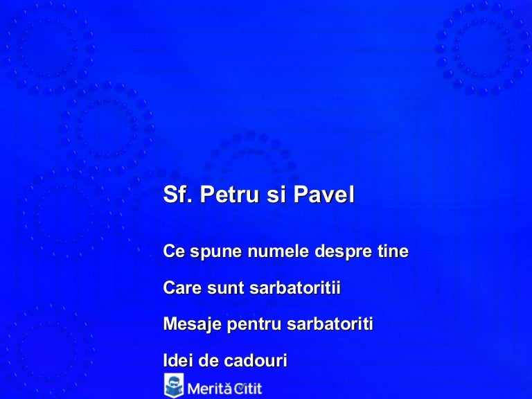Cateva Detalii Haioase Despre Sf Petru Si Pavel