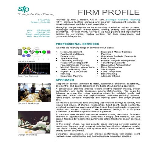 SFP Firm Profile
