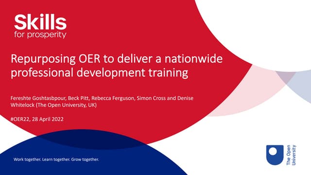 Skills for Prosperity Kenya: Repurposing OER to deliver a large-scale nationa...