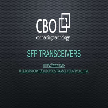 Sfp transceivers