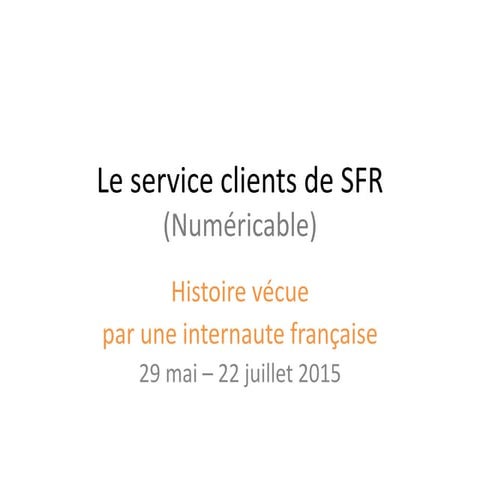 SFR : une entreprise à "upgrader" !
