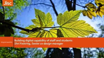 Building the digital capabilities of staff and students