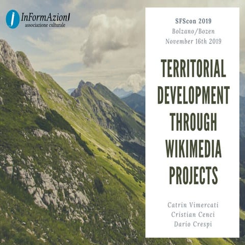 SFScon19 - Cristian Cenci Catrin Vimercati - Territorial development through ...