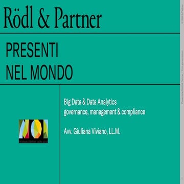 SFScon19 - Giuliana Viviano - Big Data e Data Analytics