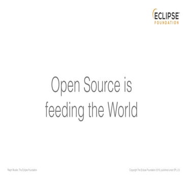 SFScon19 - Ralph Mueller - Open Source Is Feeding the World
