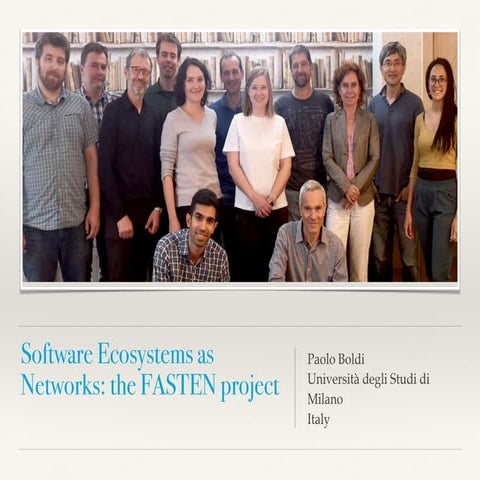 Presentation of the FASTEN project, Conference SFScon, Bolzano, Italy 