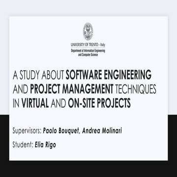 SFScon 2020 - Elia Rigo - A study about Project Management techniques in virt...