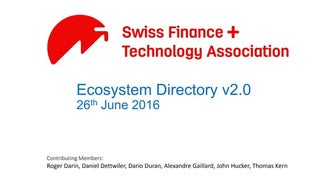 Swiss FinteCH Ecosystem Directory v2.0