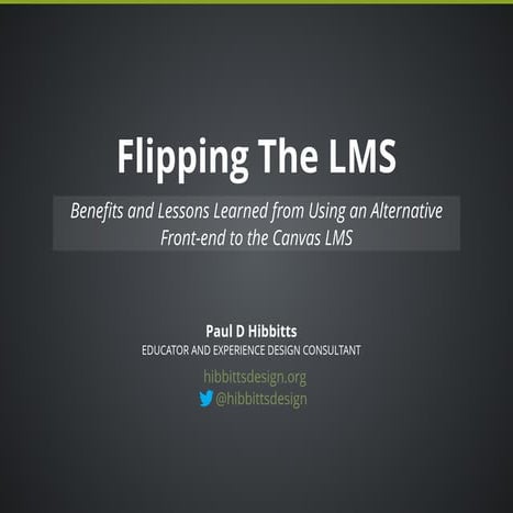 SFUDemoFest 2015 - Flipping the LMS