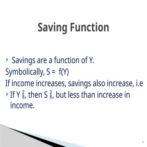 The Savings function | PPS