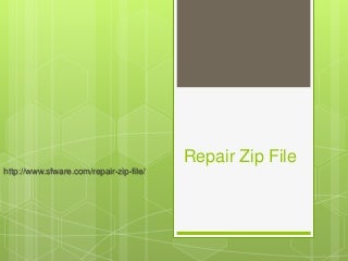 How to Repair a Broken Zip File