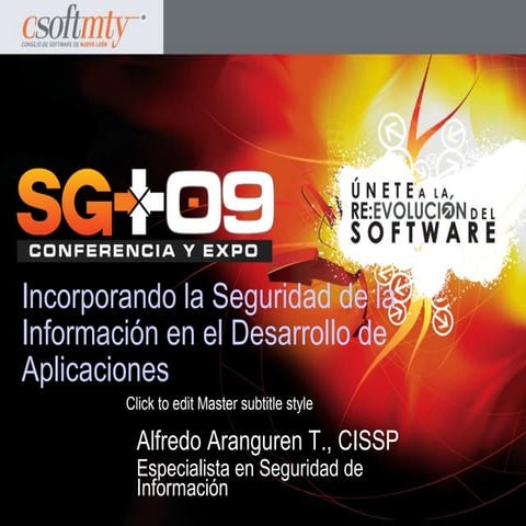 Incorporando la Seguridad de la Información en el Desarrollo de Aplicaciones