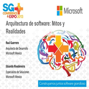 Arquitectura de software: Mitos y Realidades