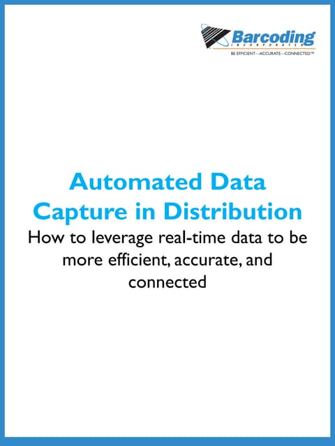 Automated Data Capture in Distribution 
