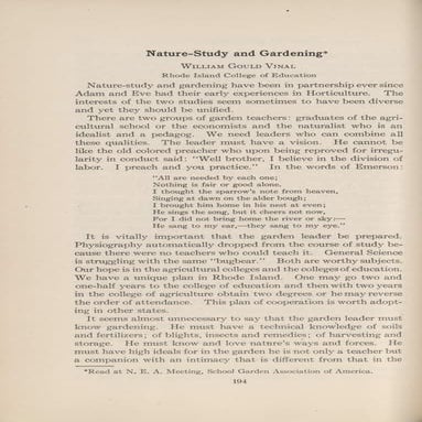 Nature Study and School Gardening