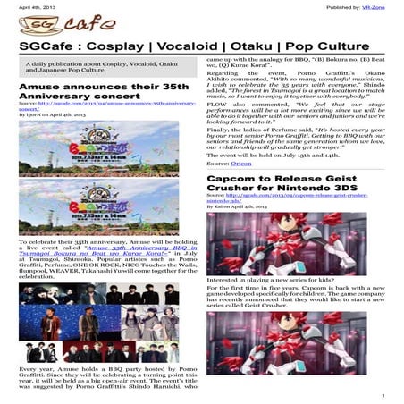 SGcafe Anime News For Otaku Apr 2013 Issue