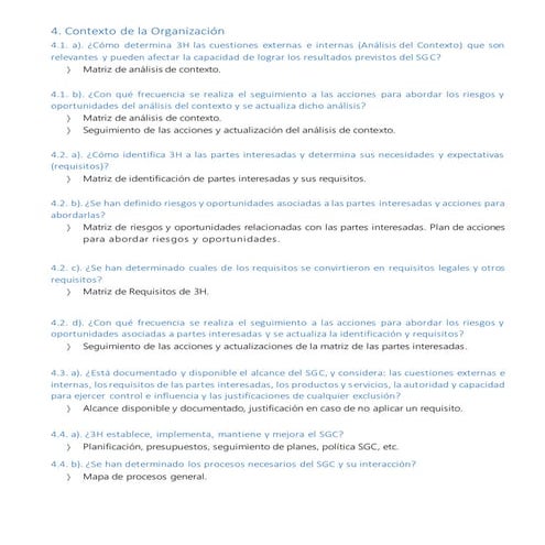 LISTA DE DOCUMENTOS OBLIGATORIOS ISO 9001:2015 | PDF