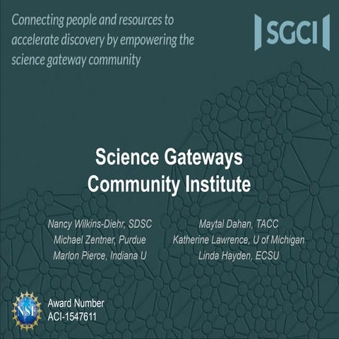 SGCI at Advanced Research Computing on Campuses