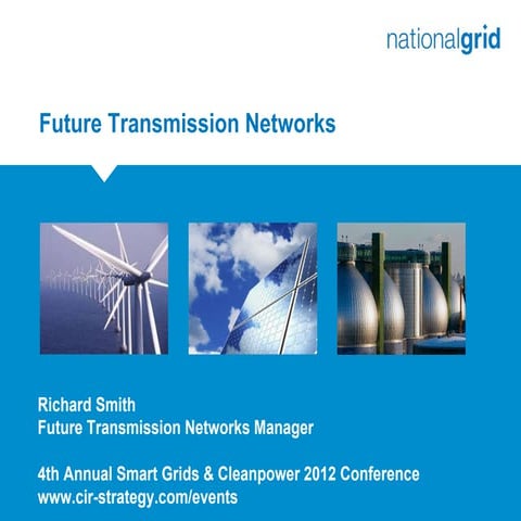 Sustainable Energy Infrastructure, Transmission and Smart Grids | PPT