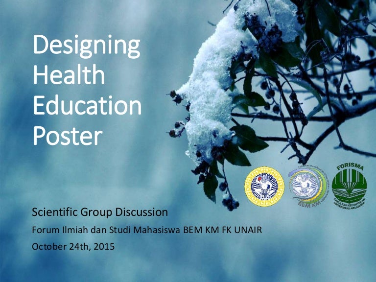 Sgd 2015 designing health education poster