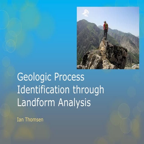 Thompson geologic process id through landform analysis