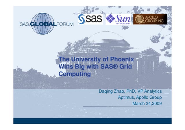SAS Cloud Computing and MapReduce