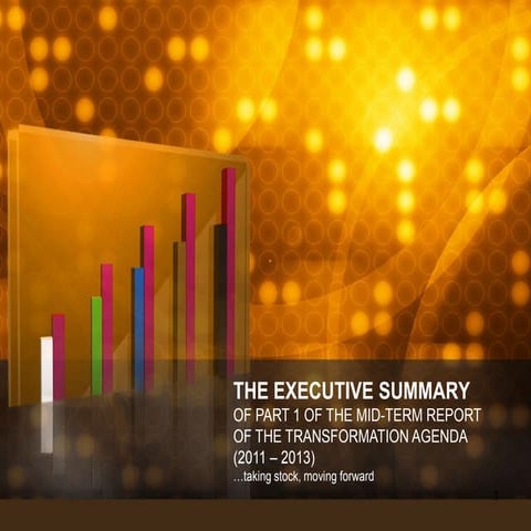 The Executive Summary of Part 1 of the MId-Term Report of the Transforming Ag...