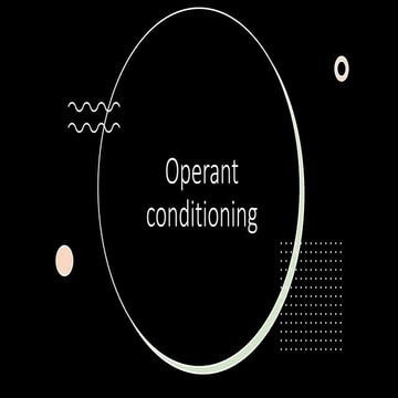 Operant condtioning