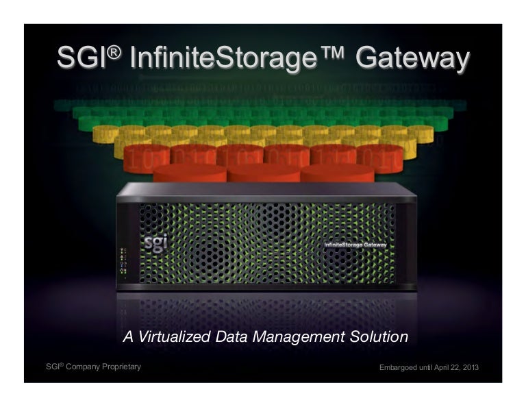 Sgi infinite storage gateway