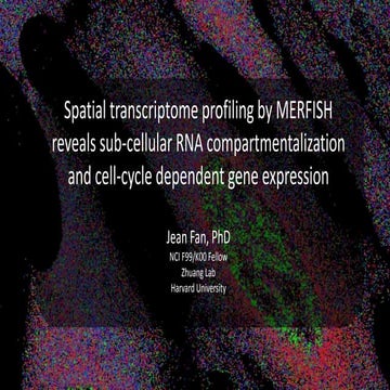 Spatial transcriptome profiling by MERFISH reveals sub-cellular RNA compartme...