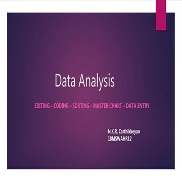Data analysis