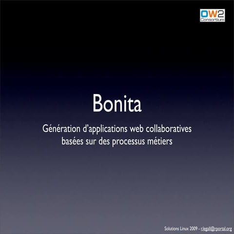 Génération d'applications web avec Bonita
