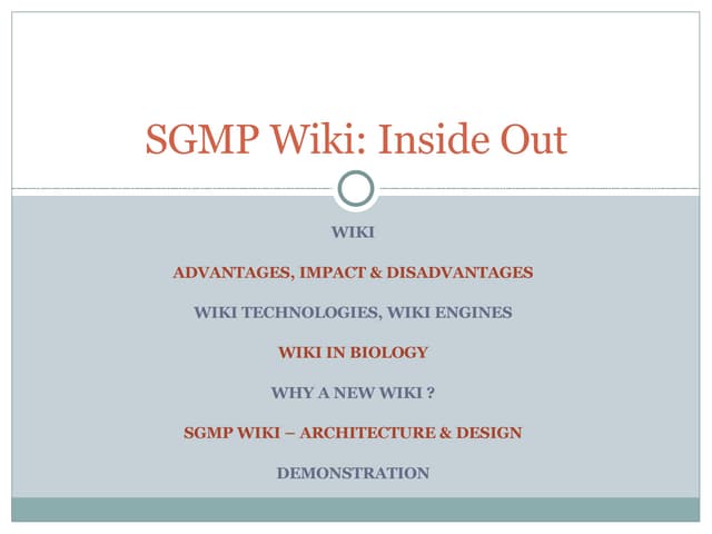 Sgmp Wiki - GenNxt Wiki Concepts
