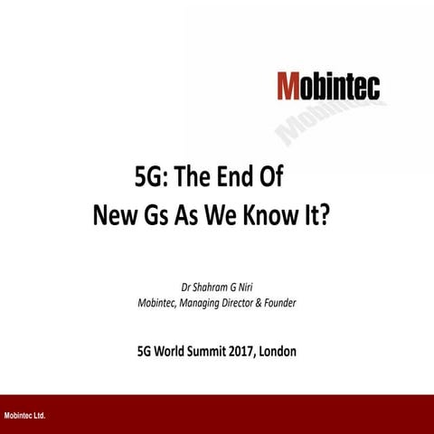 S G Niri 5G Summit-2017