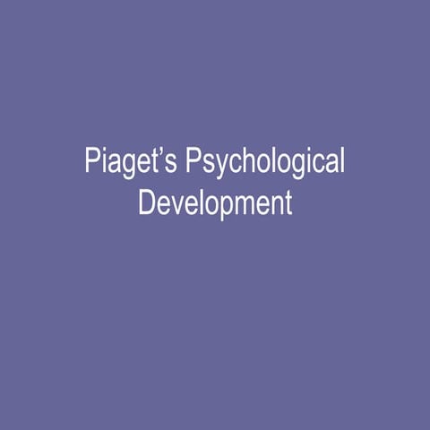 [Behav. sci] piaget’s psychological development by SIMS Lahore