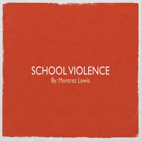 Sgp Powerpoint School Violence