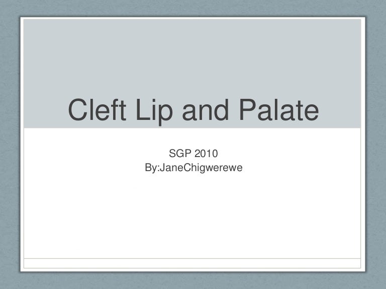 Sgp-Cleft L/P