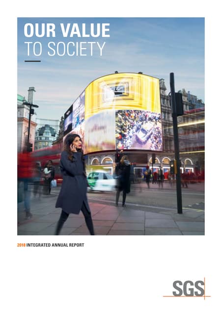 SGS 2018 Annual Report: Value to Society