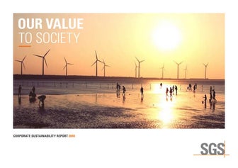SGS 2018 Corporate Sustainability Report: Our Value To Society