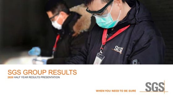 SGS 2020 Half Year Results Presentation