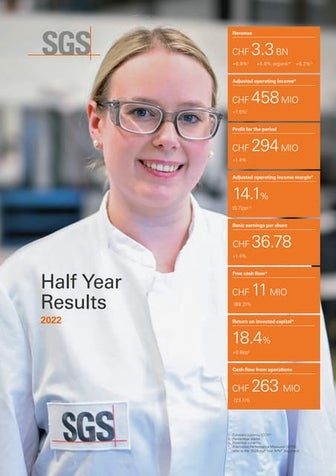 SGS 2022 Half Year Results Report
