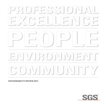 SGS Sustainability Report 2014