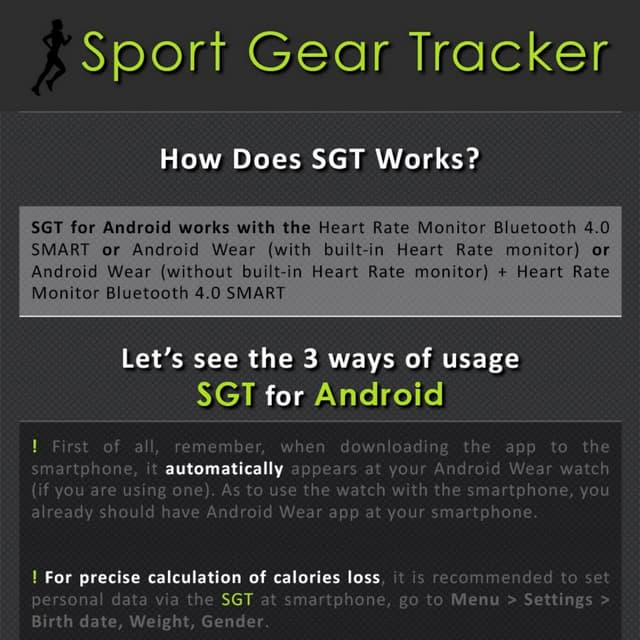 Sport Gear Tracker - BLE Heart Rate Monitor