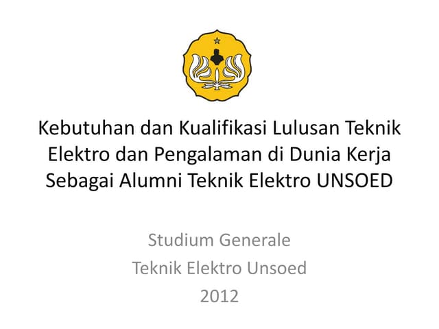Kebutuhan dan Kualifikasi Lulusan T...