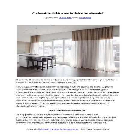 Karnisze elektryczne