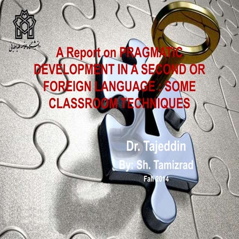 Sh. tamizrad  pragmatic development in a second or