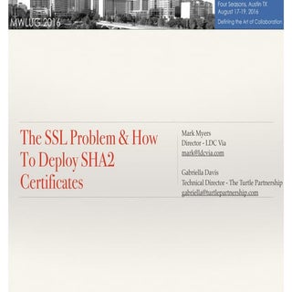 The SSL Problem and How to Deploy S...