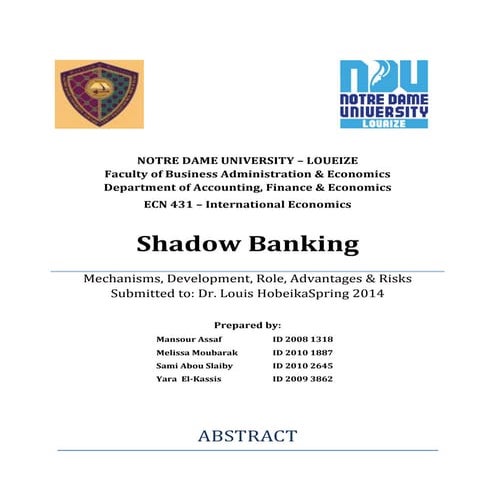 Shadow banking   