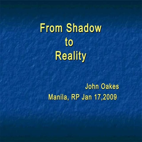 Power Point: From Shadow to Reality